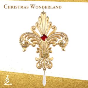 Haute qualité noël nouvel an suspendu arbre décoration mat or peinture flocon acrylique emblème ornement - Product Image 2