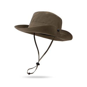 Chapeau de pêcheur imperméable personnalisé avec protection UV, large bord et cordon - Product Image 2