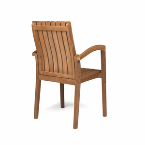 Ensemble de chaises de jardin de luxe, fabriqué avec un cadre en teck massif, grain de bois naturel, structure robuste et résistance aux UV - Product Image 3