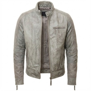 High Quality Men's Leather <b>Jackets</b> Bomber Shearling <b>Sheepskin</b> Winter Coat High Quality <b>Jacket</b> For Men - Product Image 1