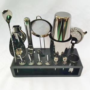 Venta de fábrica Vendedor caliente Boston Shaker Juego de coctelera de acero inoxidable Certificado CE Barra de impresión de logotipo personalizado ecológico - Product Image 3