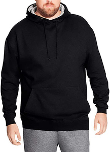 Sudadera con Capucha para Hombre, Color Gris Sólido, Algodón French Terry, Cuello Redondo, Bolsillo Canguro, Estilo Casual, Corte Regular, para Otoño - Product Image 6