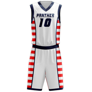 Seragam Basket Tanpa Lengan Berkualitas Tinggi, Nyaman, dan Bernapas, Desain Sendiri untuk Tim Anda, Set Jersey dan Celana Pendek Basket - Product Image 2