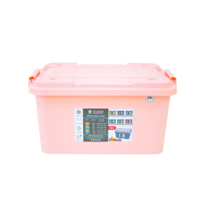 High-quality PP <b>Plastic</b> <b>Storage</b> <b>Bins</b> Tight-fitting Lids Reinforced Corners 90L Capacity Modern Design for Clothing Bathroom Food - Product Image 4