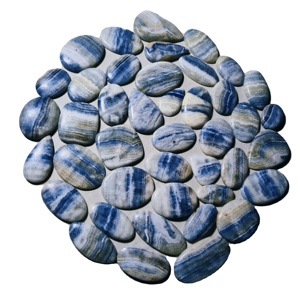 Cabujón de Jaspe Azul Natural Seleccionado al por Mayor para Joyería, Formas Variadas 20-45mm 8-12g - Product Image 5