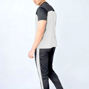 Diseña tu propio logo, ropa informal para hombre, conjunto deportivo de verano de alta calidad, 100% algodón, conjunto de 2 piezas, camiseta y pantalón. - Product Image 2