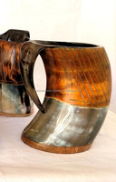 Tasse en corne de Viking fabriquée à la main inspirée des dieux et des fêtes de bataille Chaque gorgée vous emmène au verre à l'ancienne de Valhalla