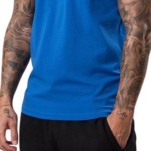 T-shirt de sport pour homme, bleu royal, à manches courtes, respirant, pour l'entraînement, la course à pied, la remise en forme, l'athlétisme, les vêtements de sport décontractés - Product Image 4