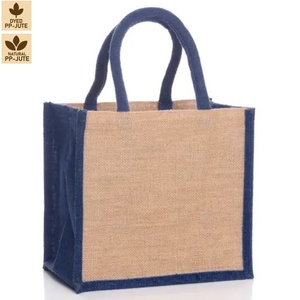 Bolsa de Yute Natural y Teñida para 6 Botellas con Separador Extraíble, Asas de Algodón Acolchadas y Laminadas en PP, Empaque Personalizado para Cerveza y Vino - Product Image 2