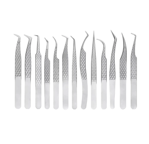 Pince à épiler pour extensions de cils de marque OEM, pièce unique – Acier inoxydable 10 mm, pointe lisse, prise en main parfaite, durable, personnalisable - Product Image 1
