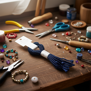 Cordoncino Intrecciato Blu Navy 5mmx4M - Product Image 3