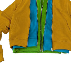 Fabricantes de Sudaderas con Capucha para Ropa Personalizada, Sudadera con Capucha de Algodón Grueso de Tres Capas con Cierre para Hombre - Product Image 2