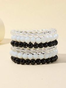 Stylish Resin Beads <b>Bracelet</b> Handmade <b>Stretch</b> Acrylic Jewelry Accessories for Women Fashion Gift - Product Image 2