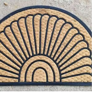 High Quality Coir Rubber Brush Decorative Entrance Mat Durable Slip Resistant Dirt Trapping Easy Clean Sleek Traditional - Product Image 1