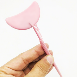 Miroir rose poudré pour extensions de cils, outil d'inspection des cils couleur personnalisée, en acier inoxydable, miroir simple face - Product Image 6