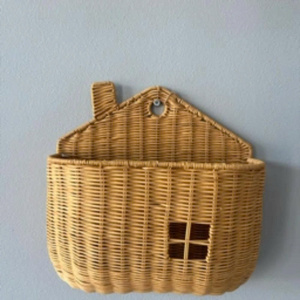 Handwicker Natural Rattan Cute Wall <b>Storage</b> <b>Baskets</b> for Kids' Room Organization <b>Storage</b> <b>Baskets</b> for Organizing from Vietnam - Product Image 1