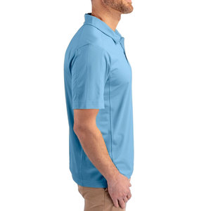 เสื้อโปโลแบบกำหนดเอง โพลีเอสเตอร์ ชุดกีฬา สีน้ำเงิน ระบายอากาศได้ดี เสื้อผู้ชาย สำหรับการฝึกซ้อมในยิมระดับมืออาชีพ เสื้อผ้าลำลอง สไตล์เทคนิคใหม่ - Product Image 4