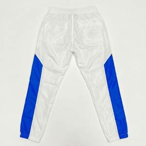 New Wholesales Custom Printed Logo Blue White Men's Nylon <b>Wind</b> <b>Breaker</b> Trousers Sets For Summer Wear Men Sets Highstreet Jackets - Product Image 5