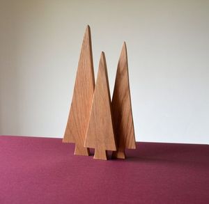 Handmade Natural Wooden Christmas <b>Tree</b> Decorative Tabletop Christmas <b>Tree</b> for Home Office Dining Table Holiday Party Christmas - Product Image 3