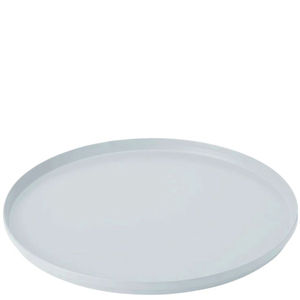Modern Luxury Circular Serving Tray <b>White</b> Enamel Decorative Plates Hotel Wedding Party Metal Cake Snack Fruit Dish Coffee Tray - Product Image 1