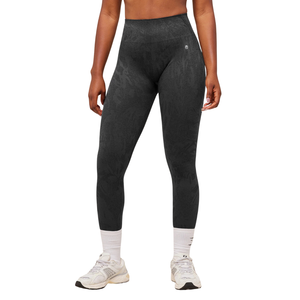 Leggings de yoga sans couture à taille haute pour femmes, imprimé camouflage noir, pantalon de compression pour la salle de sport, l'entraînement et la tenue de fitness - Product Image 1