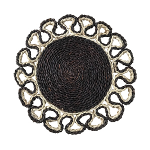 Mantel Individual Redondo de Yute y Fibra Marina de Moda, Posavasos de Cocina, Decoración de Mesa para Fiestas Hecha a Mano - Product Image 5
