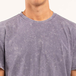 เสื้อยืดวินเทจผู้ชายทรงโอเวอร์ไซส์ ผ้าคอตตอนหนานุ่ม สไตล์สตรีทแวร์ ล้างสีแบบแอซิดวอช - Product Image 3