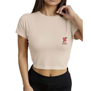 Haut court pour femme Solid Trader Deluxe en mélange de coton doux, respirant, léger, avec protection cutanée, coupe ajustée, vêtement intelligent - Product Image 5
