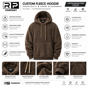 Sudadera con Capucha Sherpa para Hombre, Personalizada con Logotipo Bordado, de Felpa Gruesa, Estilo Urbano, Teñida en Color Liso, Cálida para Invierno, Talla Grande, Suave y Esponjosa - Product Image 1