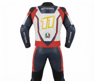 ชุดแข่งรถมอเตอร์ไซค์หนังพรีเมียมสั่งตัดพิเศษ MotoCP แบบชิ้นเดียว/ชุดขับขี่พร้อม Hump ระดับ 2 CE ผลิตตามขนาดที่สั่ง - Product Image 2