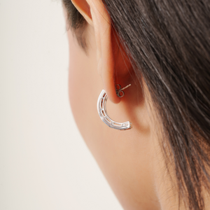 Stunning Women's Fine C Hoop 925 Sterling Silver Natural Princess Cut <b>Garnet</b> Gemstone Channel Set <b>Earrings</b> - Product Image 4