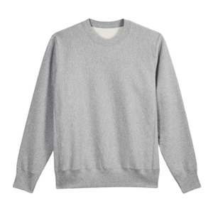 <b>Men</b> <b>Grey</b> Crew Neck <b>Sweatshirt</b> Regular Fit Solid Color Knitted Cotton Pullover Casual Autumn Wear - Product Image 4