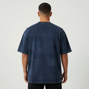 Summer Oversized 100% Cotton T-<b>Shirt</b> Men Plain Solid Pattern Custom Printing Short Sleeve Screen Print Heavyweight Blank T-<b>Shirt</b> - Product Image 2