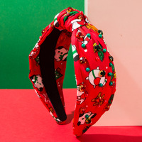 Serre-tête de Noël rembourré en forme de bonhomme de pain d'épices et bonhomme de neige, accessoires de cheveux festifs pour femmes et filles, coiffure de fête de Noël