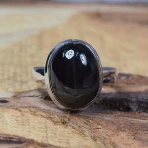 925 Sterling Silver Natural Black Onyx Oval Gemstone <b>Ring</b> Handmade Fine Jewelry Wholesale Bulk Supplier Unisex Gift <b>Ring</b> - Product Image 6