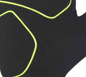 Gants de cyclisme Daizen Star à doigts entiers, respirants, enduits de polyuréthane, impression numérique, fermeture auto-agrippante, unisexe, noir et vert lime - Product Image 4