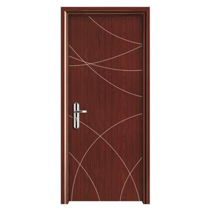 Puerta de Entrada de Polímero Impermeable con Acabado de Madera, Diseño Moderno para Dormitorio, Apartamento, Villa, Mansión - Product Image 1