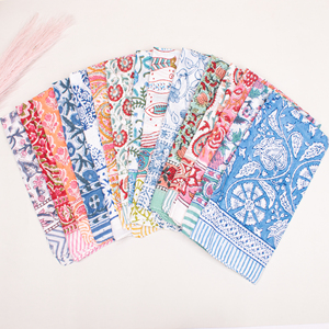Vintage Style Ethnic Floral Cotton Square Scarf Handkerchief Multifunctional Wraps Colorful Bandanas Summer Unisex <b>Accessories</b> - Product Image 1