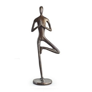 Escultura Metálica Abstracta Decorativa de Estilo Vintage, Figura de Hombre de Aleación Negra, para Decoración del Hogar, Sala de Estar o Escritorio - Product Image 5
