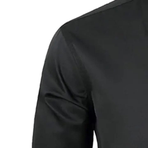 Camisa de vestir de lujo para hombre, mezcla de algodón, corte moderno, manga larga, con botones, para negocios, oficina, bodas, fiestas - Product Image 3