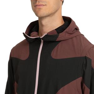 Chaqueta cortavientos con capucha transpirable de calle alta de talla grande bloque de Color personalizado a prueba de viento de nailon ropa deportiva ligera chaqueta informal - Product Image 4