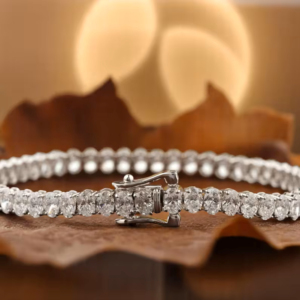 Elegant Oval Cut Diamond <b>Bracelet</b> in White Gold Classic Luxury Tennis <b>Bracelet</b> for Women Timeless Fine Jewelry & Wedding Gift - Product Image 2