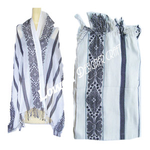 Unisex New Fashion Stripe Design Handloom Soft Long Cotton Linen Ethnic <b>Shawl</b> for Women Knitted Scarf Stylish Winter <b>Wrap</b> Casual - Product Image 2