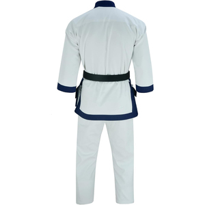 Uniforme de Artes Marciales 100% Algodón, Traje de Entrenamiento Tradicional Chino de Karate, Pantalones Cortos Elásticos con Cuello en V - Product Image 3
