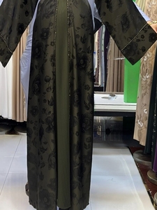 Nouvelle Abaya 2026 à Vendre, Modèle Dubaï, Perlée et Pailletée, Manches Longues, Traditionnelle Musulmane, Faite à la Main, pour Mariage, Respirante, Col en V pour Femme - Product Image 5