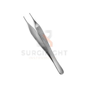 Pinzas Adson de acero inoxidable quirúrgico, 1x2 dientes rectos, instrumento microquirúrgico para ortopedia y uso general - Product Image 5