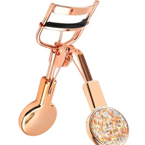 Professional Eyelash Curler for Women with Stainless Steel Body Soft Silicone Refill <b>Pad</b> Ergonomic Grip Precision Curling - Product Image 1