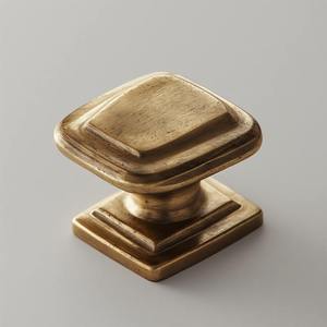 Awesome Brass Cabinet Knob Round Furniture Shinny Gold Polished Durable Antirust Eco-Friendly Hotel Home <b>Kitchen</b> Drawer Wardrobe - Product Image 4