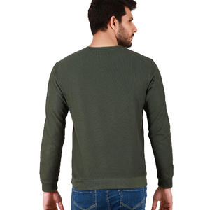 <b>Men's</b> Winter Fleece Sweatshirt Premium Crew Neck Casual <b>Pullover</b> with Ribbed Cuffs and Hem - Product Image 6