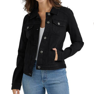 Eco-friendly Windproof Wholesale Women Cropped <b>Denim</b> <b>Jacket</b> <b>Custom</b> <b>Denim</b> <b>Jacket</b> Manufacturer Plus Size <b>Denim</b> <b>Jacket</b> - Product Image 4